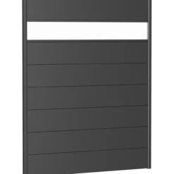 Biohort veggpanel for levegg akrylglass 150x180 mørk grå metallic