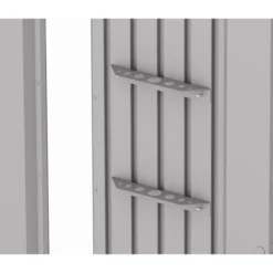 Biohort verktøyholder 2 stk redskapsbod neo, sølv metallic