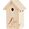 Bird fuglehus silhuett naturtre m/dekor