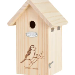 Bird fuglehus silhuett naturtre m/dekor