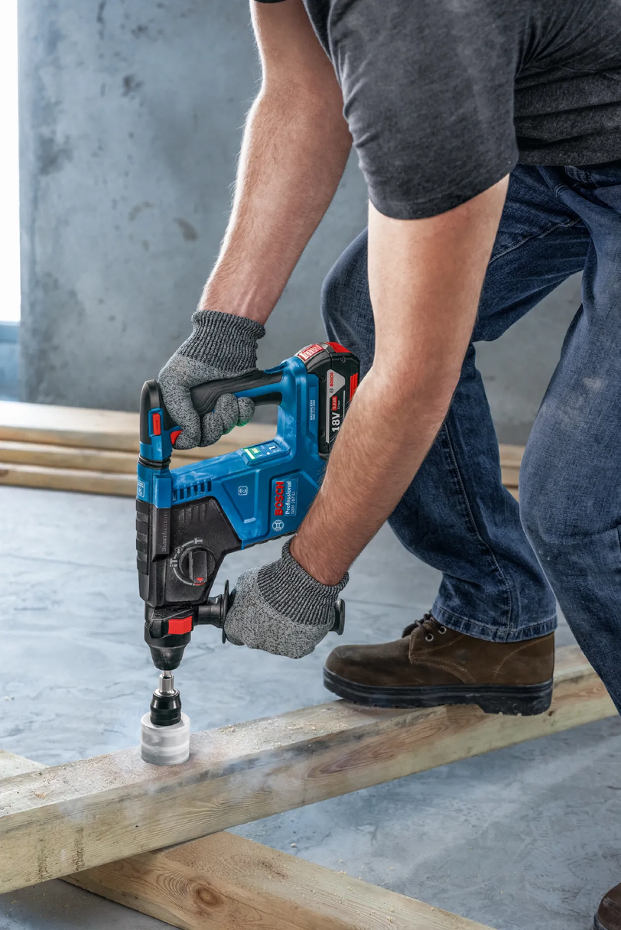 Bosch borhammer gbh 18v-24 c solo l-boxx