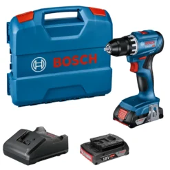 Bosch drill gsr 18v-45 2x2,0ah l-case