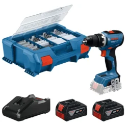Bosch drill gsr 18v-65 2x4ah pc 82tb l-case