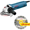 Bosch vinkelsliper gws 1400 m/diamantskive 1400w