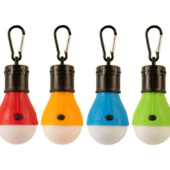 Campinglykt led m/batteri assorterte farger