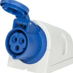 Cee stikkontakt for rundplugg 2-pol m/jord 230v 16a