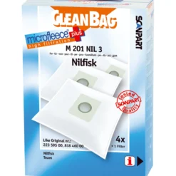 Cleanbag støvsugerpose m 201 nil 3 4-pk