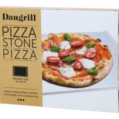 Dangrill pizzastein m/alu bakeplate