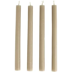 Day kronelys rustikk 4stk h25cm grå