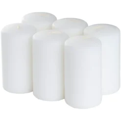 Day kubbelys 6stk ø6cm h11cm hvit