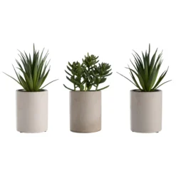 Day kunstig plante 7,5x7,5x18cm assortert