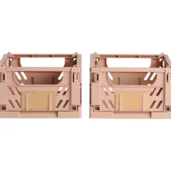 Day sammenleggbar kasse 2stk 25x16.5x10cm sand
