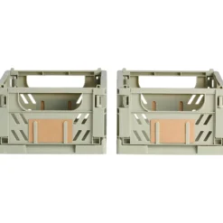 Day sammenleggbar kasse 2stk 25x16.5x10cm lys grønn