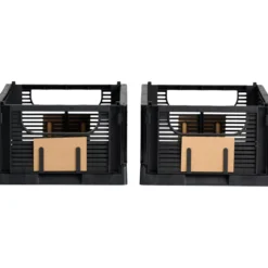 Day sammenleggbar kasse 2stk 25x16.5x10cm sort