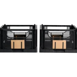 Day sammenleggbar kasse 2stk 33x24.5x15cm sort
