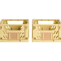 Day sammenleggbar kasse 2stk 25x16.5x10cm gul