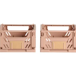 Day sammenleggbar kasse 2stk 17x12.5x7cm sand