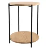 Day sidebord ø40 h50cm tre/sort