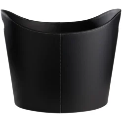 Day vedkurv ø50cm h40cm pu sort