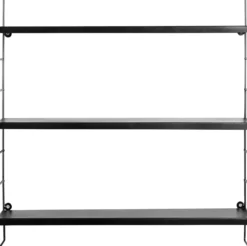 Day vegghylle 58x16x58 cm sort