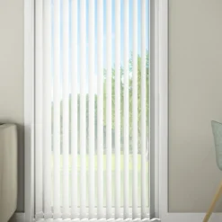 Debel lamellanlegg d'lux lysdempende hvit 100x250