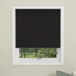 Debel plisségardin dubai lystett sort 60x130