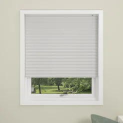 Debel plisségardin dubai lystett hvit 80x130