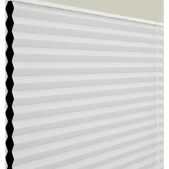 Debel plisségardin dubai lystett hvit 120x130