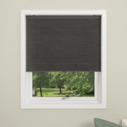 Debel plisségardin touch lysdempende grå 80x210