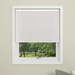 Debel plisségardin touch lysreduserende 70% hvit 90x160