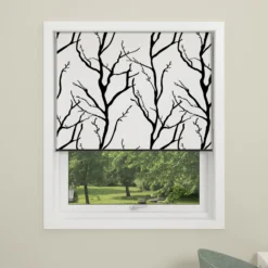 Debel rullegardin tree 180x175 hvit