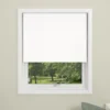 Debel rullegardin uni-bo lystett hvit 140x175