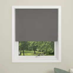 Debel rullegardin uni maxi lystett grå 120x210
