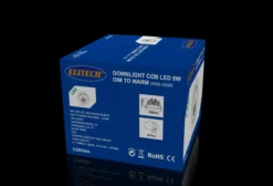 Downlights corona ip44 dim to warm 8w matt hvit