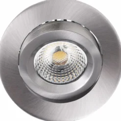 Downlights corona ip44 dim to warm 8w børstet stål