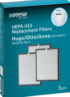 Eeese hepa h13 filter for otto 2553-54 hugo 2556-57, 3-pak