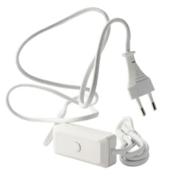 Egant ledningsdimmer led 3-60w hvit m/ledning og plugg