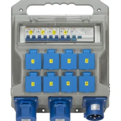 Egant 230v byggsentral ip44 332-9 inn 8-uttak