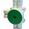 Egant veggboks universal 6-løp 12mm hvit/grønn