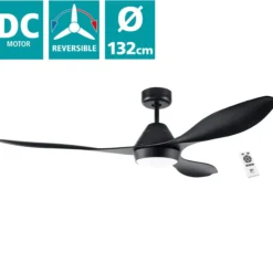 Eglo takvifte antibes sort m/lys ø 132cm