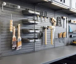 Elfa garage+ liten rund krok 2/pkmatt grå
