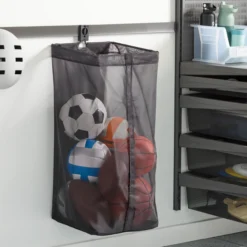 Elfa garage+ oppbevaringsbag mesh matt grå