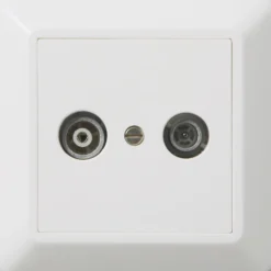 Elko antennekontakt 1 db innfelt rs16 hvit
