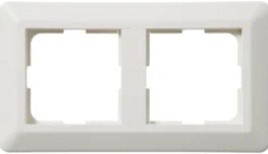 Elko kombinasjonsplate 2 hull 90mm - hvit