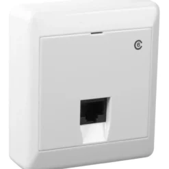 Elko modularkontakt kat.6 1x8 påvegg rs16 hvit