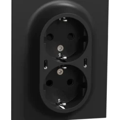 Elko one dobbelstikk 2x usb c pd lader sort