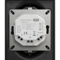 Elko one dobbelstikk 2x usb c pd lader sort