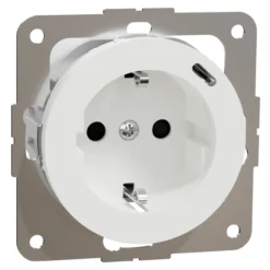 Elko one enkel stikk med usb c pd lader renhvit