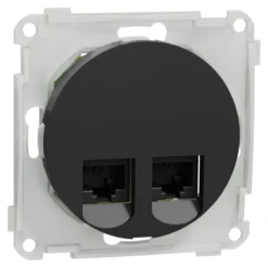 Elko one modularuttak 2x8 kat 6 utp for lsa terminering, sort