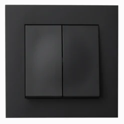 Elko plus bryter innfelt 5 sort